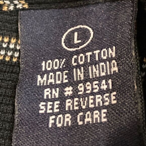 Mercerised Pima Cotton Stripe Polo Shirt Size L - Picture 4 of 7